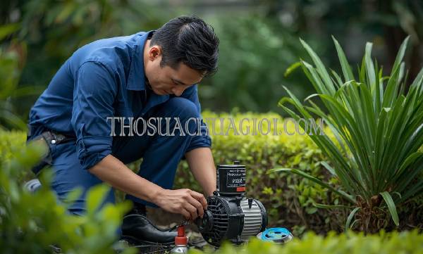 thợ sửa máy bơm nước tại ba tri