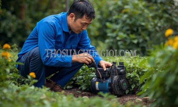 thợ sửa máy bơm nước tại núi thành giá rẻ