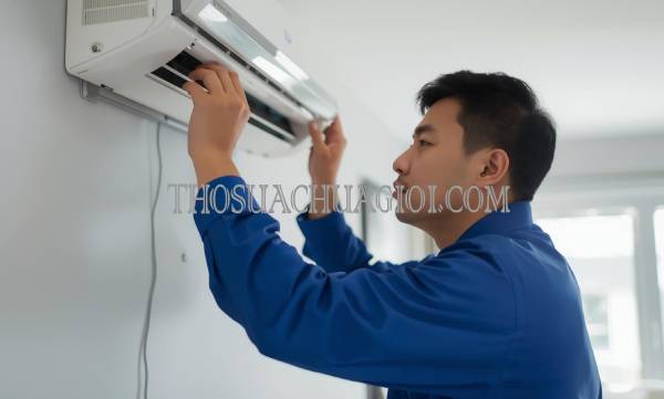 thợ sửa máy lạnh tại tam thanh