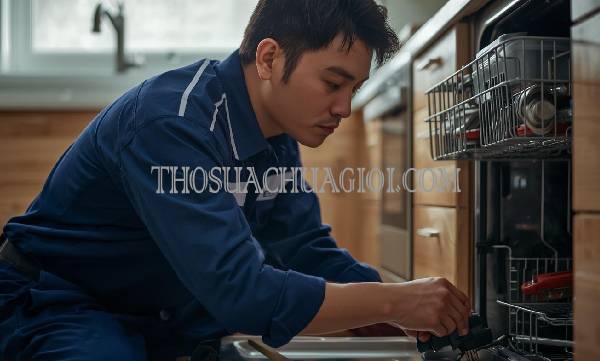 thợ sửa máy rửa chén tại bình đại giá rẻ