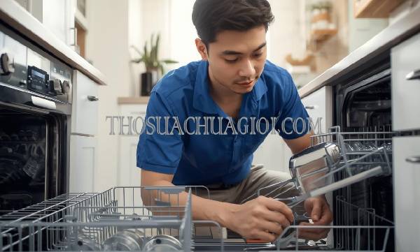 Thợ sửa máy rửa chén tại Bình Đại giá rẻ 20 phút có mặt