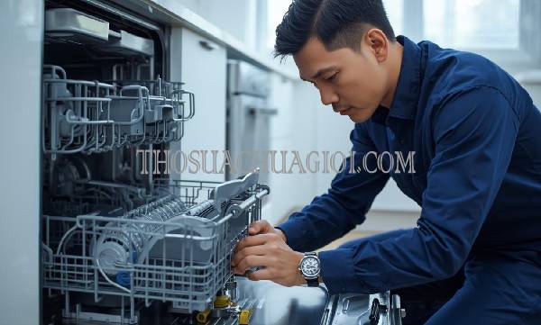 thợ sửa máy rửa chén tại giồng trôm giá rẻ