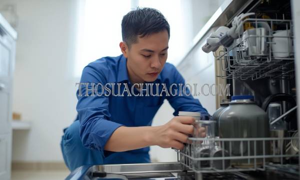 thợ sửa máy rửa chén tại hòa an uy tín
