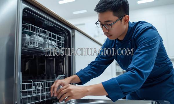 Thợ sửa máy rửa chén tại Hòa An giá rẻ 20 phút có mặt