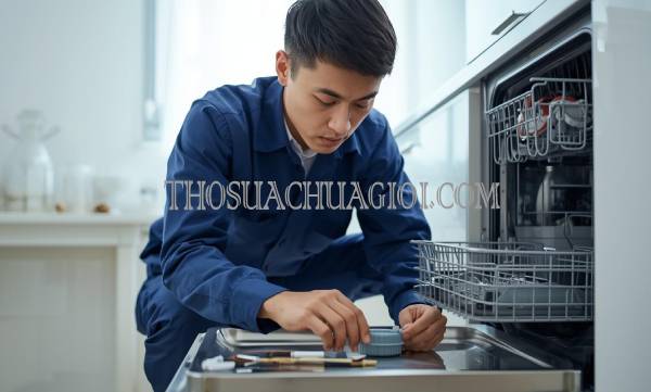 thợ sửa máy rửa chén tại hương an giá rẻ