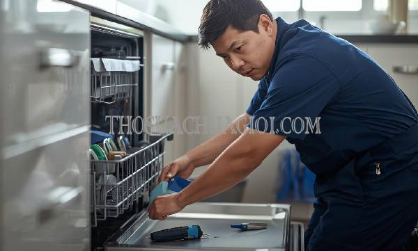thợ sửa máy rửa chén tại mỏ cày nam