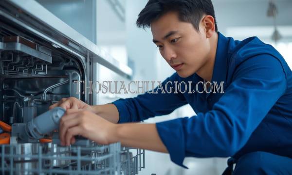 Thợ sửa máy rửa chén tại Tam Xuân giá rẻ 20 phút có mặt