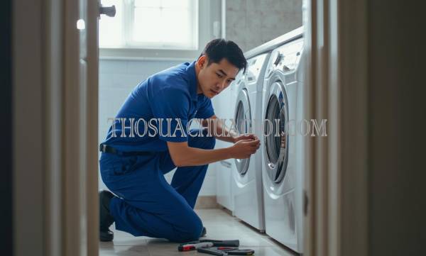 thợ sửa máy sấy quần áo tại điện dương giá rẻ