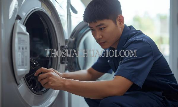 thợ sửa máy sấy quần áo tại mỏ cày nam