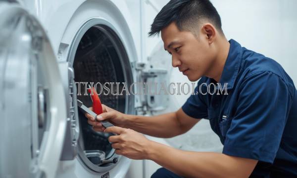 Thợ sửa máy sấy quần áo tại Tam Đàn chất lượng 25 phút có