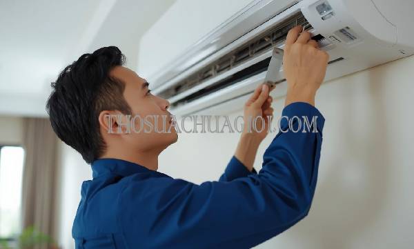 thợ tháo lắp máy lạnh tại giồng trôm