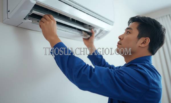 thợ tháo lắp máy lạnh tại mỏ cày bắc giá rẻ
