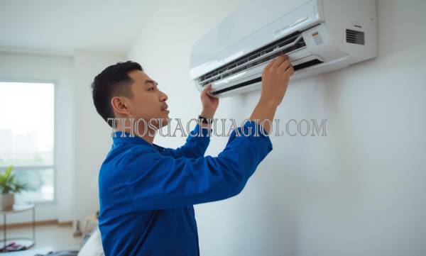 thợ tháo lắp máy lạnh tại nhà bè