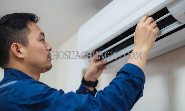 thợ sửa máy lạnh tại tăng tiến