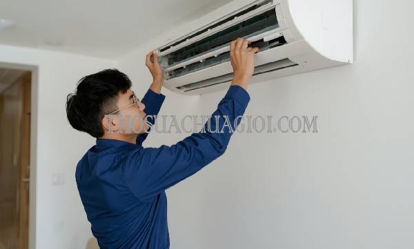 Thợ tháo lắp máy lạnh tại Võ Cường chất lượng 25 phút có