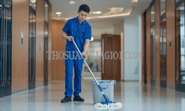 Thợ vệ sinh công nghiệp tại Bình Chánh chất lượng 25 phút có