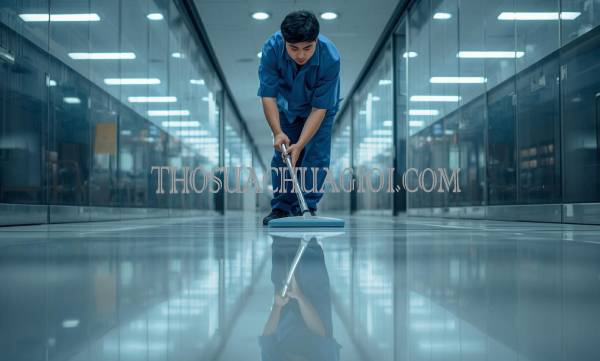 Thợ vệ sinh công nghiệp tại Hóc Môn giá rẻ 20 phút có mặt