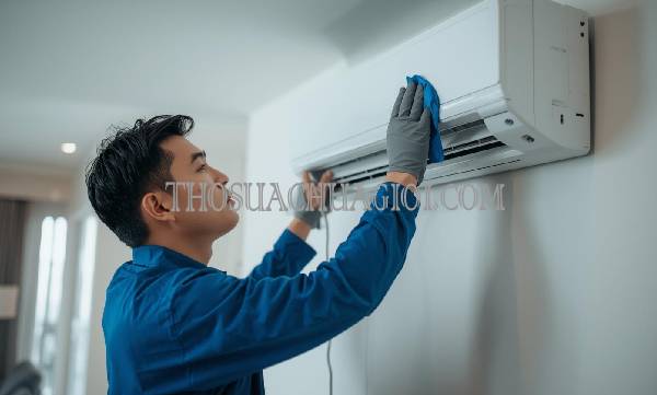 thợ vệ sinh máy lạnh tại chợ lách