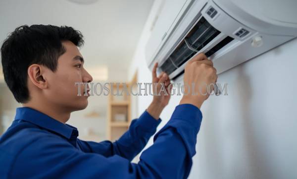 thợ vệ sinh máy lạnh tại điện ngọc
