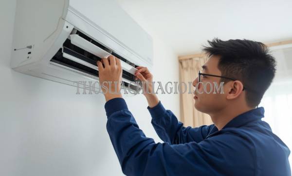 thợ vệ sinh máy lạnh tại hương an