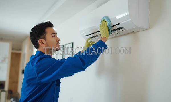 thợ vệ sinh máy lạnh tại mỏ cày nam