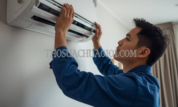 thợ vệ sinh máy lạnh tại phú ninh giá rẻ