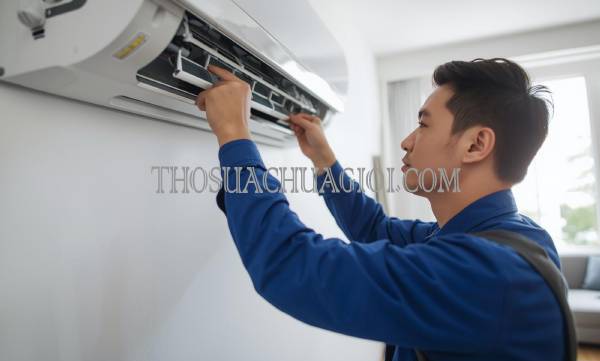 Thợ vệ sinh máy lạnh tại Quận 10 uy tín 15 phút đến nơi