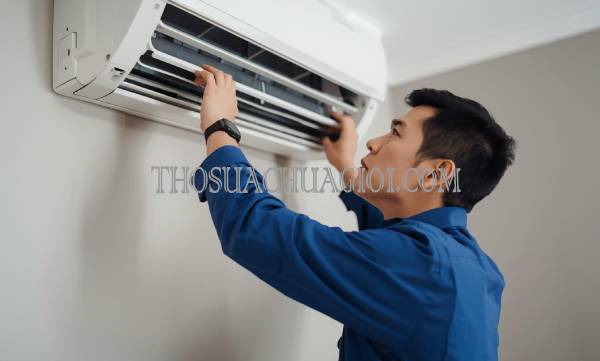 thợ vệ sinh máy lạnh tại tam thanh uy tín