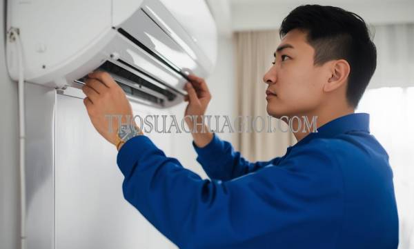 thợ vệ sinh máy lạnh tại tam xuân uy tín