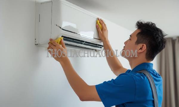 thợ vệ sinh máy lạnh tại thị cầu