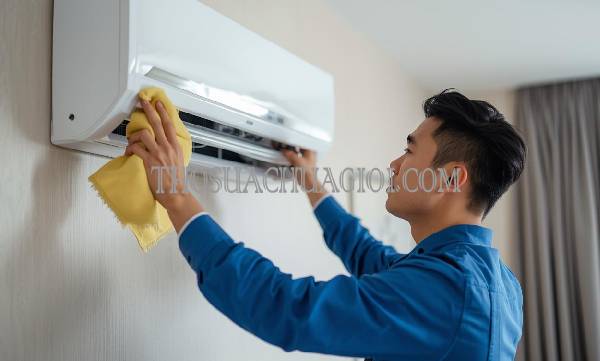 thợ vệ sinh máy lạnh tại võ cường