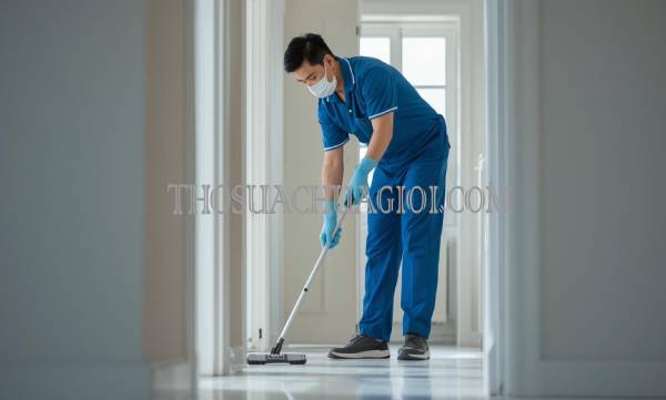 Thợ vệ sinh nhà tại Quận 10 chất lượng 25 phút có
