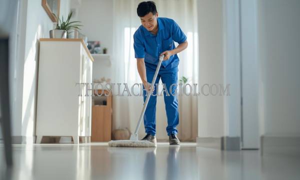 Thợ vệ sinh nhà tại Quận 5 chất lượng 25 phút có