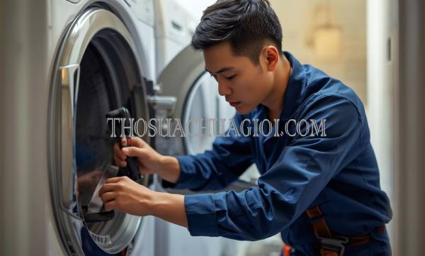thợ sửa máy sấy quần áo tại gia nghĩa uy tín