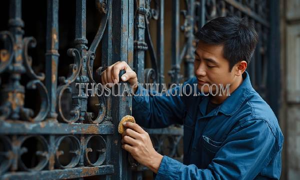 thợ sửa cửa sắt cẩm lệ giá rẻ