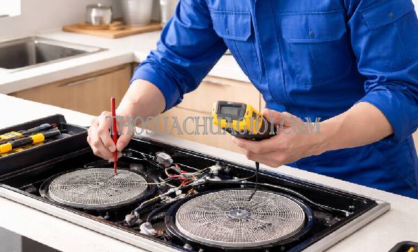 bếp từ đang dùng tự tắt là vì sao