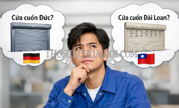 nên dùng cửa cuốn đức hay cửa cuốn đài loan