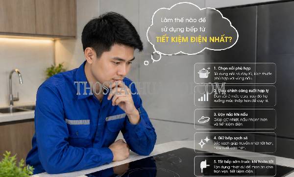 cách sử dụng bếp từ tiết kiệm điện nhất