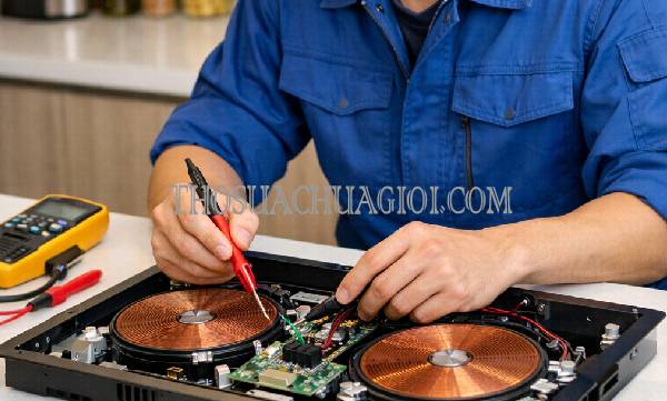có thể để bếp từ gần chậu rửa được không tại sao