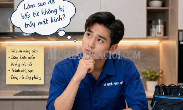 Làm sao để bếp từ không bị trầy mặt kính hiệu quả nhất