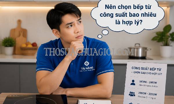 Nên chọn bếp từ công suất bao nhiêu là hợp lý? Tìm hiểu