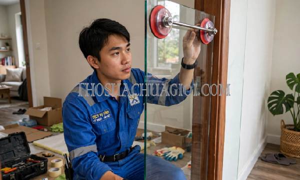 Sửa cửa kính phường Thới Sơn Đồng Tháp chất lượng 25 phút có