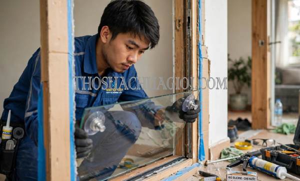 Sửa cửa kính phường Thường Lạc Đồng Tháp giá rẻ 20 phút có mặt