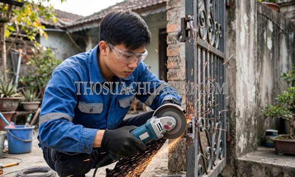 Sửa cửa sắt phường Cai Lậy Đồng Tháp uy tín 15 phút đến nơi