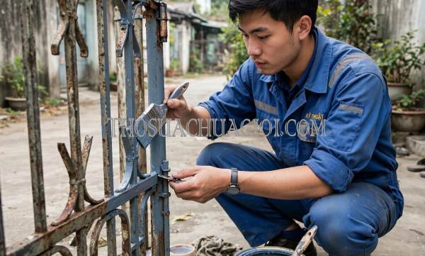 Sửa cửa sắt phường Thanh Hòa Đồng Tháp giá rẻ
