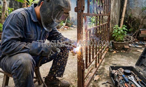 Sửa cửa sắt phường Thường Lạc Đồng Tháp liên hệ 10 phút có
