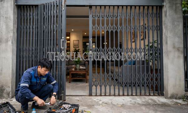 Sửa cửa kéo phường Sơn Qui Đồng Tháp liên hệ 10 phút có