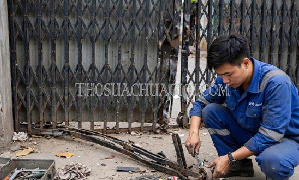 Sửa cửa kéo phường Thường Lạc Đồng Tháp chất lượng 25 phút có